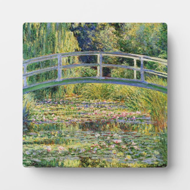 Pont japonais Monet avec Plaques d'eau Plaque (Devant)