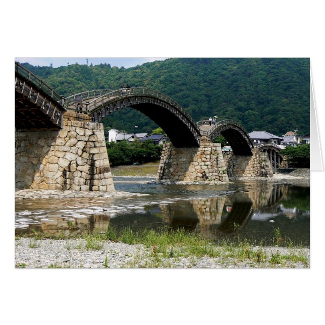 Pont Kintai à Iwakuni au Japon (Devant horizontal)