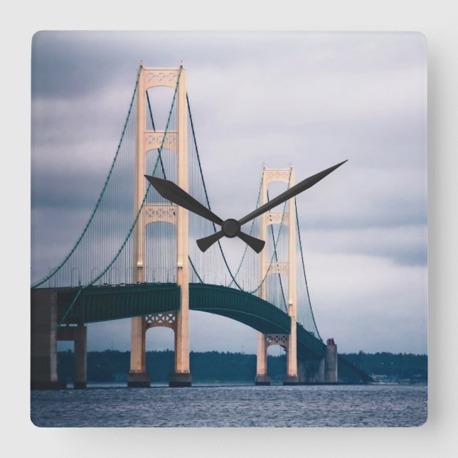 Pont Mackinac - Horloge murale (Recto)
