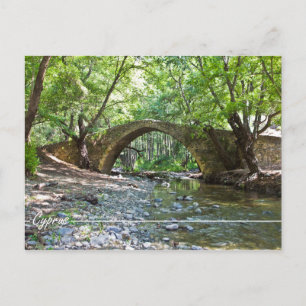 pont médiéval de kelefos à Chypre carte postale
