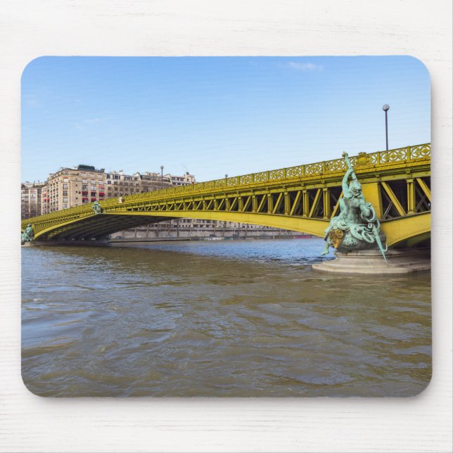 Pont Mirabeau over the Seine - Paris Mouse Pad (Front)