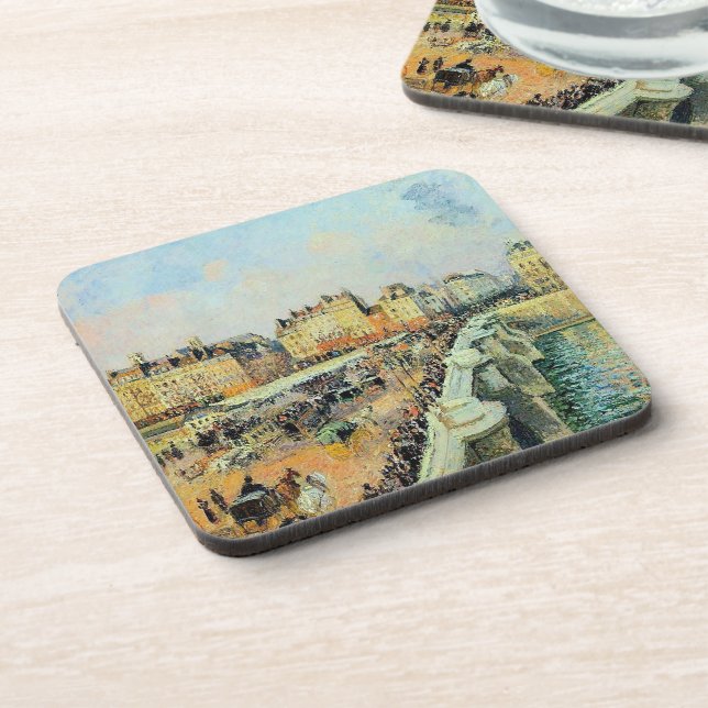Pont Neuf, Afternoon, Sunlight Camille Pissarro   Coaster (Left Side)