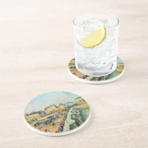 Pont Neuf, Afternoon, Sunlight Camille Pissarro    Coaster