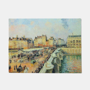 Pont Neuf, Afternoon, Sunlight Camille Pissarro Doormat