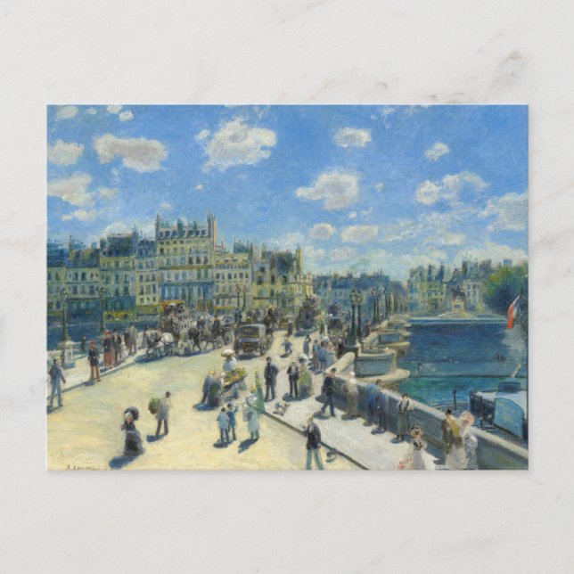 Pont Neuf, Paris by Renoir Postcard (Front)