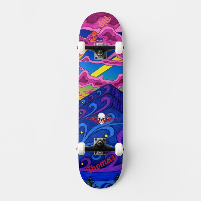 Pont psychédélique pour skateboard (Recto)