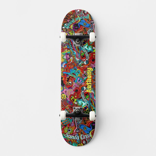 Pont psychédélique pour skateboard (Recto)