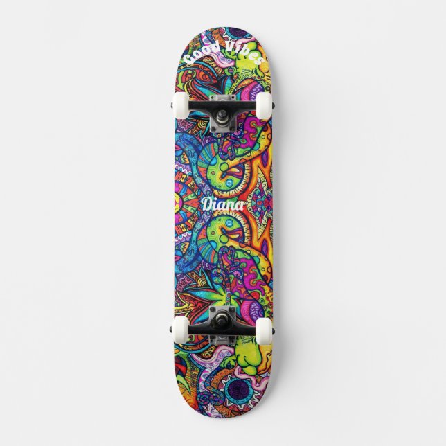Pont psychédélique pour skateboard (Recto)