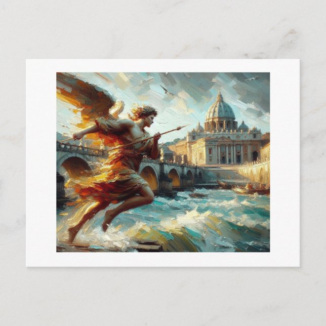 Pont St. Angelo Rome,  Postcard (Front)