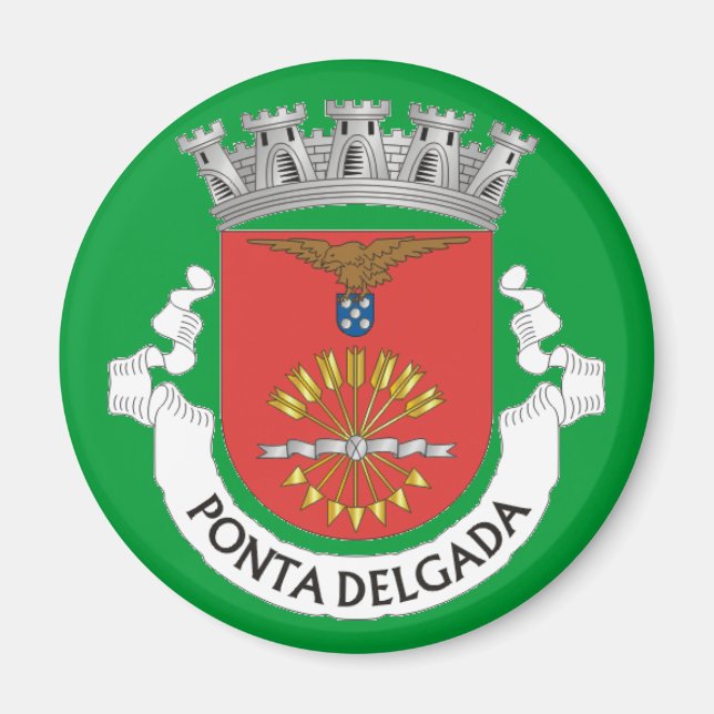 Ponta Delgada* Azores Refrigerator Magnet (Front)