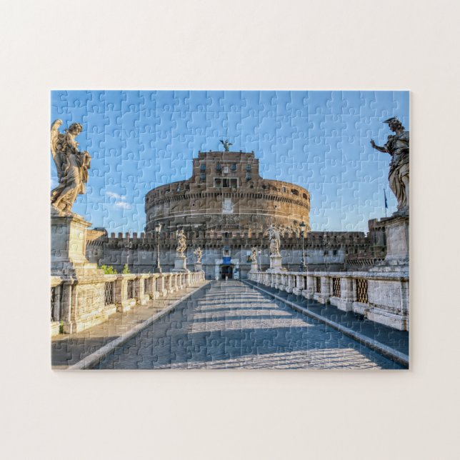 Ponte and Castle Sant'Angelo - Rome, Italy Jigsaw Puzzle (Horizontal)