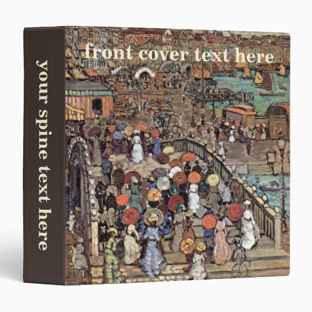 Ponte Della Paglia, Venice by Maurice Prendergast Binder (Front/Spine)