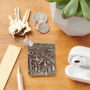 Ponte Della Paglia, Venice by Maurice Prendergast Keychain