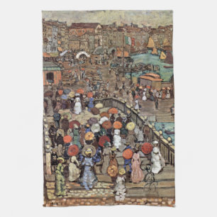 Ponte Della Paglia, Venice by Maurice Prendergast Kitchen Towel