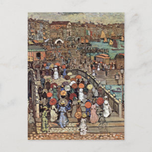 Ponte Della Paglia, Venice by Maurice Prendergast Postcard