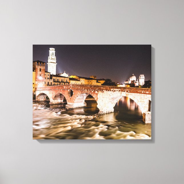 Ponte Pietro of Verona Canvas Print (Front)