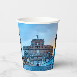 Ponte Sant'Angelo at dawn - Rome Italy Paper Cups