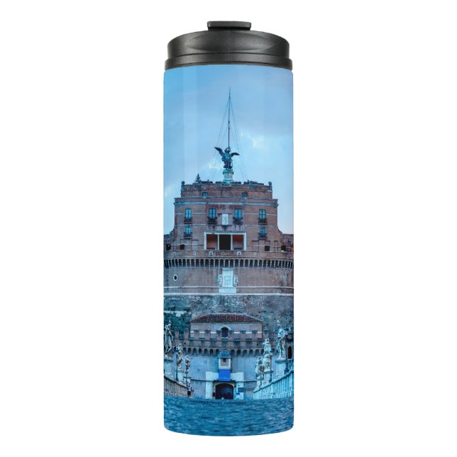 Ponte Sant'Angelo at dawn - Rome Italy Thermal Tumbler (Front)