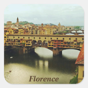 Ponte Vecchio 2 Square Sticker