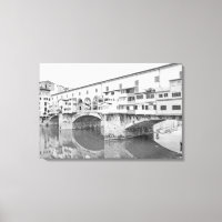 Ponte Vecchio Black and White Sketch