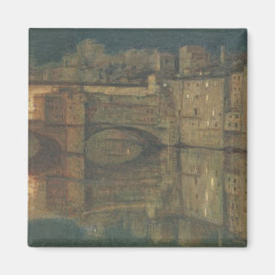 Ponte Vecchio, Florence (oil on canvas) Magnet