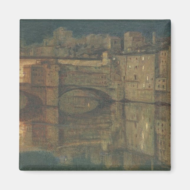 Ponte Vecchio, Florence (oil on canvas) Magnet (Front)