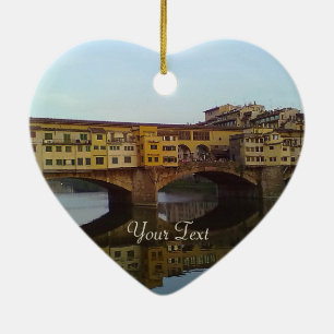 Ponte Vecchio Old Bridge Florence Italy Gift Ceramic Ornament