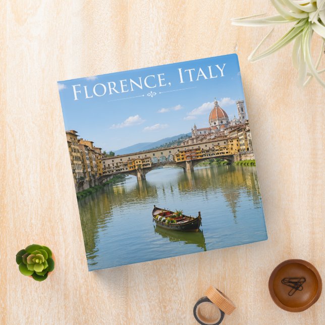Ponte Vecchio Romantic Cityscape Artwork Binder (In Situ)