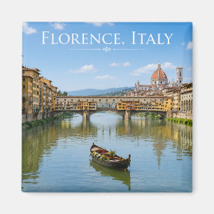 Ponte Vecchio Romantic Cityscape Artwork Magnet