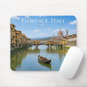 Ponte Vecchio Romantic Cityscape Artwork Mouse Pad