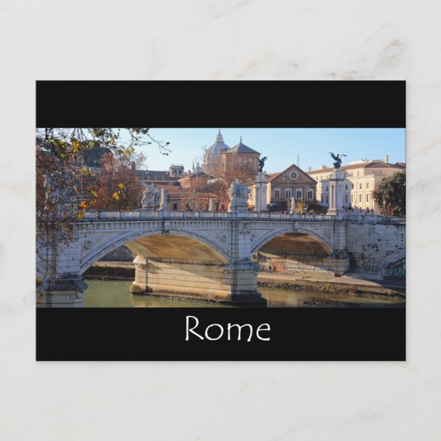 Ponte Vittorio Emanuele ll - Rome Postcard (Front)