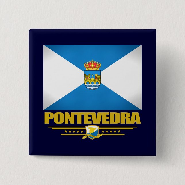 Pontevedra 2 Inch Square Button (Front)