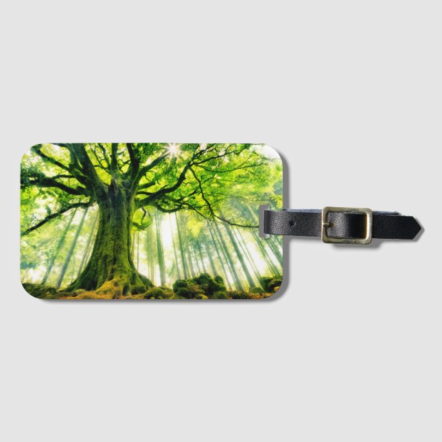 Ponthus' Beech Luggage Tag (Front Horizontal)