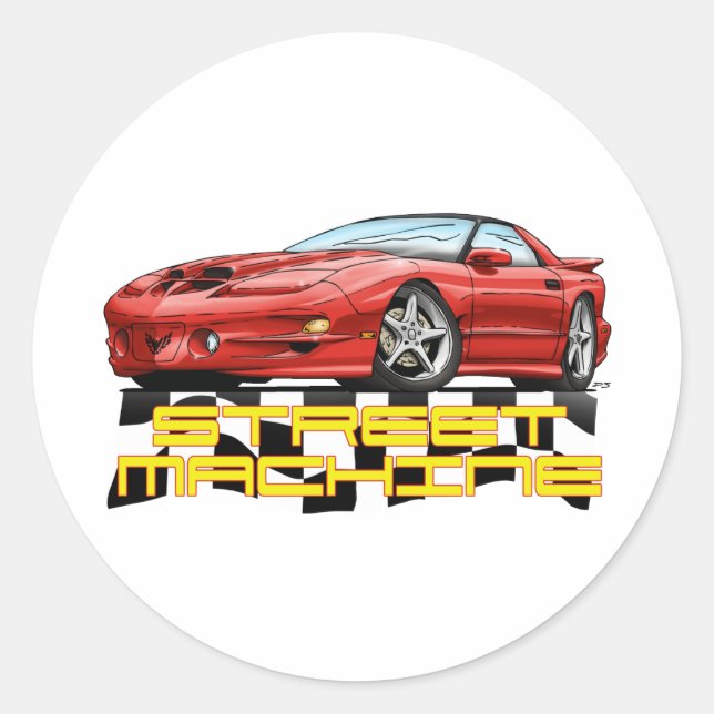 Pontiac 4th Gen Trans Am Classic Round Sticker (Front)