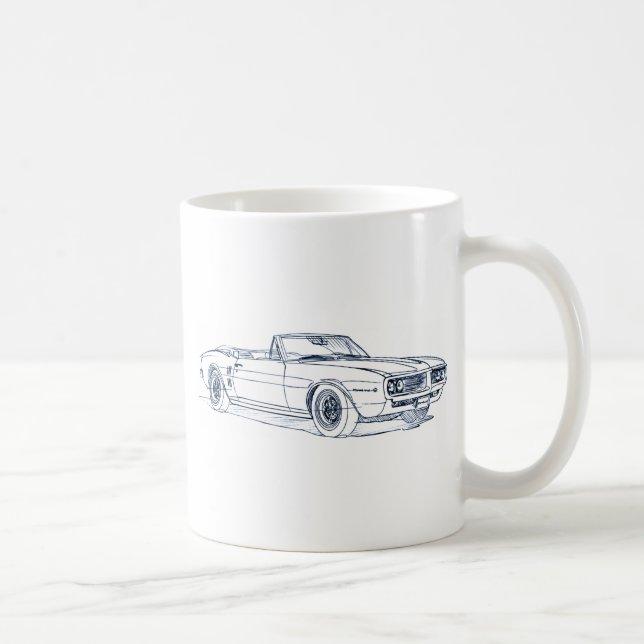 Pontiac Firebird 1968 convertible Coffee Mug (Right)