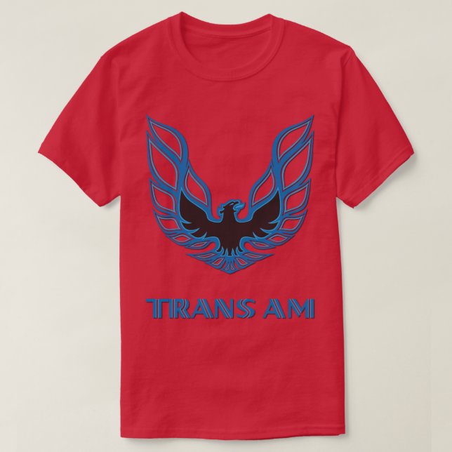 Pontiac Firebird TransAm Blue T-Shirt (Design Front)