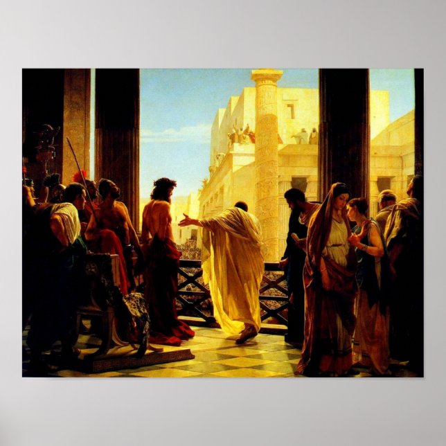 Pontius Pilate présentant une affiche de Jésus aff (Devant)