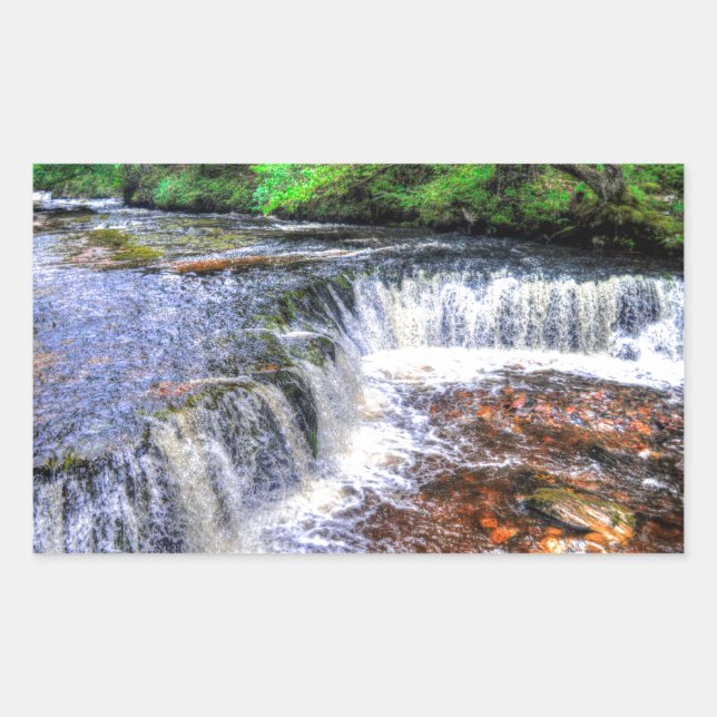Pontneddfechan Falls Walking Trail - Wales Sticker (Front)