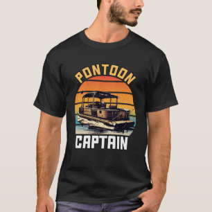 Pontoon Boat Captain  Boating Lake T-Shirt