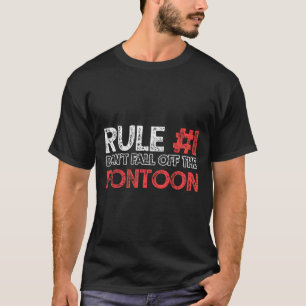 Pontoon Boat Captain Boating Vintage T-Shirt