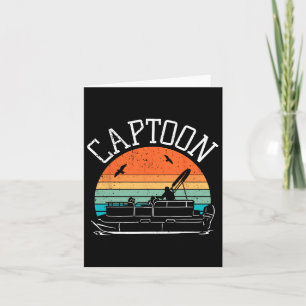 Pontoon Boat Captain I Captoon I Skipper Pontoon B Card