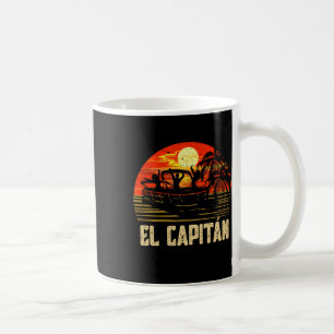 Pontoon Boat Captain Lake Boating El Capitan  Coffee Mug