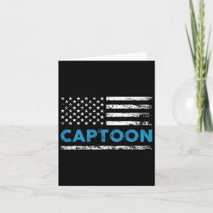 Pontoon Boat Captoon Pontoon Captain Boating Card