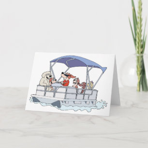 Pontoon Boat Card