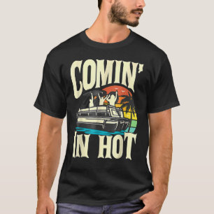 Pontoon Boat  Comin In Hot  Pontooning Party Boat T-Shirt