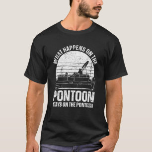 Pontoon Boat Fishing Pontooning Seats Kayak T-Shirt