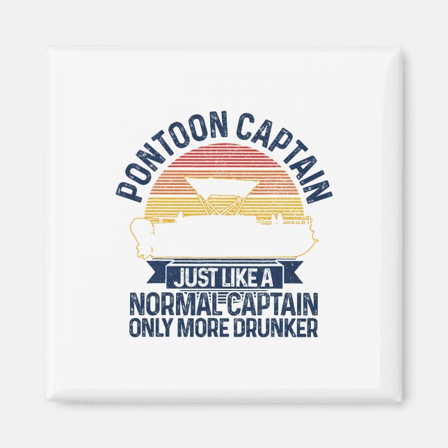 Pontoon Boat Funny Gift  Magnet (Front)