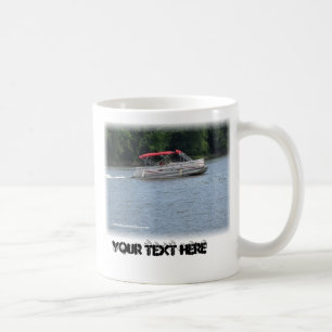 Pontoon Boat Image, Your Text Here Coffee Mug