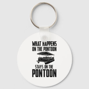 Pontoon Boat Keychain