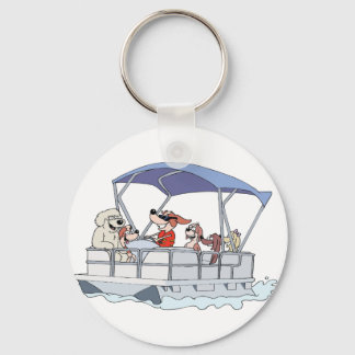 Pontoon Boat Keychain